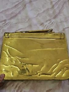 Gold mini laptop Bag