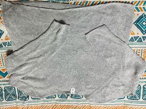 Women Semi Winter Sweater Grey Coloured