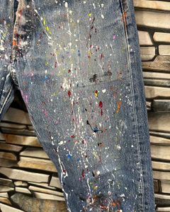 Vintage Levi’s 501 Distress Paint Splatter Jeans