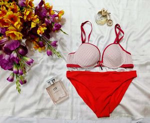 🇭🇲💫💗Cute Polka Dot Lingerie Set