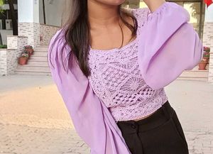 Lavander Blouson Top.. In A Good State
