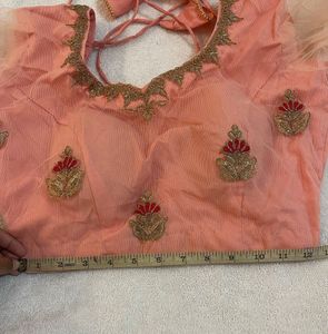 Embellished Pink Lehenga With Contrasting Dupatta