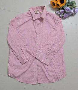 Eddie Bauer Pink Checkered Shirt