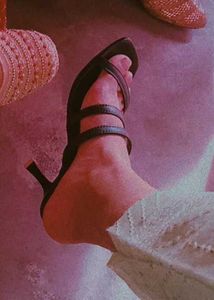 Fashionable Women High Heel Black Party Wear