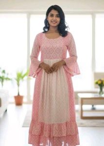 Pink &amp; White Floral Dress