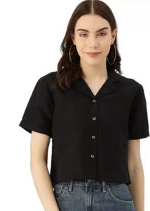 Stylish Black Crop Top