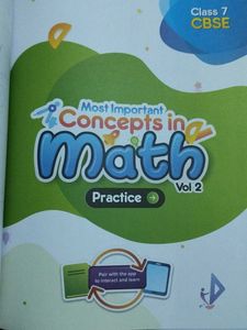 Class 7 Math Practice Vol 2 and 1