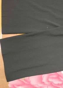 Black Wide Leg Cropped Pants