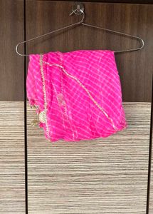 Aachho Pink Leheriya Dupatta