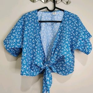 ****BLUE DITSY TOP****