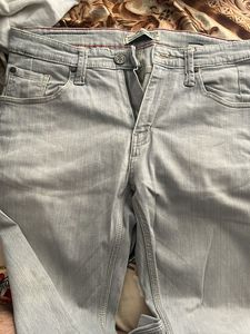 Faded Gray Wash Jeans