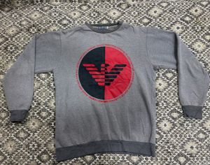 Grey Printed Sweatshirt