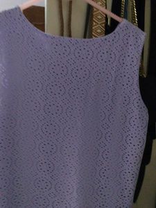 Lilac Eyelet Tank Top