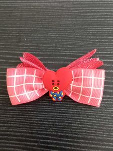 Cute Character Hair Bow , BT21 V clip