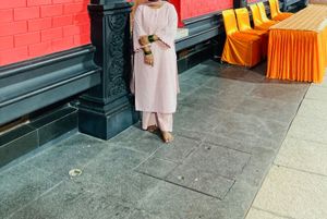 Pink Embroidered Kurta Set