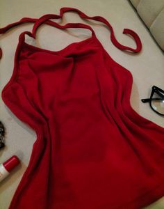 Red Halter Top 📌