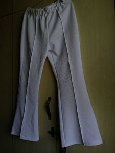 White Flared Pants