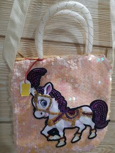 Cute Sequin Horse Purse