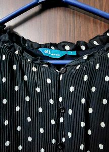 Polka Dot Top 46 To 52 Bust