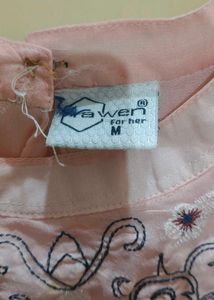 Pink Embroidered Top