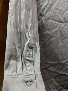 🆕 Olive Satin Finish Shirt