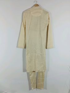 Cream Ethnic Kurta Set (Men)