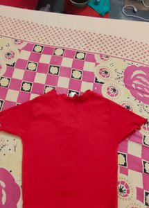 Red Fitted Top