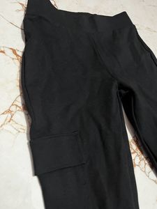Black Trousers With Side Pocket
