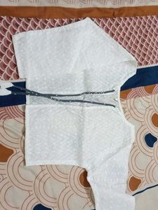 Elegant White kurti coat