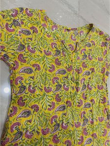Short Yellow Kurta