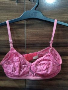 Pink Lace Bra