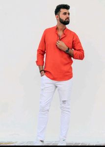 Orange Short Kurta