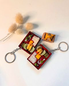 Bento Box Food Keychain 🍱