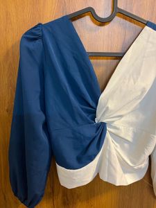 Stylish Two-Tone Top