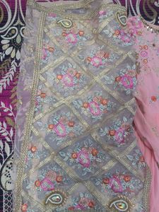 Beautiful pink Gawn And Gorgeous Dupatta