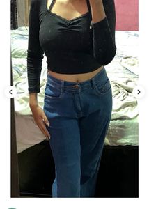 Lace Trim Long Sleeve Top