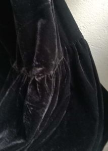 Black velvet modest wear