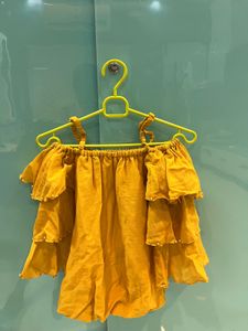 Cute Mustard Baby Romper