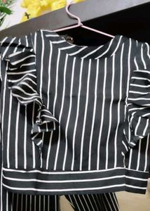 Striped Top and Pant Set