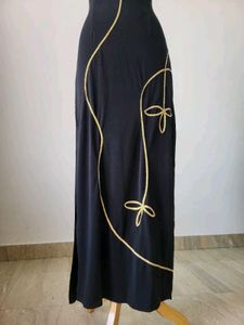 Elegant Black Maxi Party Dress