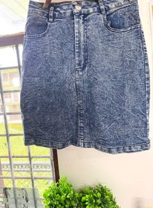 Denim Mini Skirt