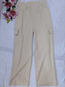 Beige Cargo Pants