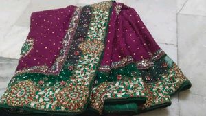 Very Heavy Work Saree