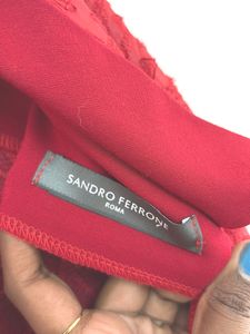 Italian Red Sleeveless Dress