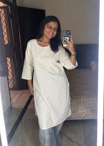 White Cotton Kurta