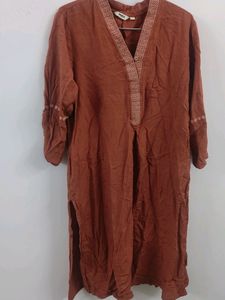 Rust Straight Kurta