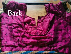 Magenta Blouse With Astar Attached