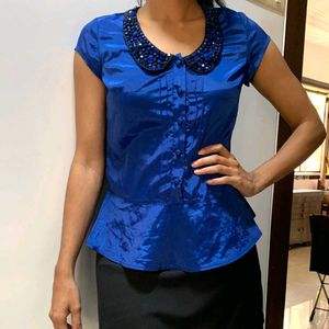 Satin Embellished Top
