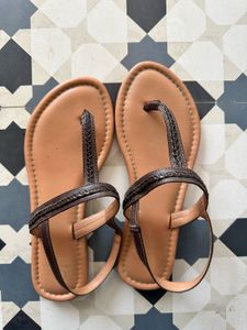 Brown Flat Sandals