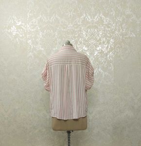 Striped Short Sleeve Button Down